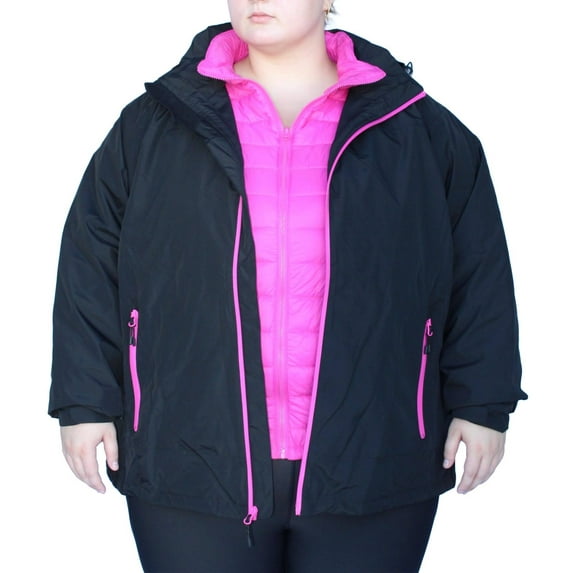 Snow Country Outerwear Women's Plus Size 1X-6X Alps 3in1 Coat Jacket