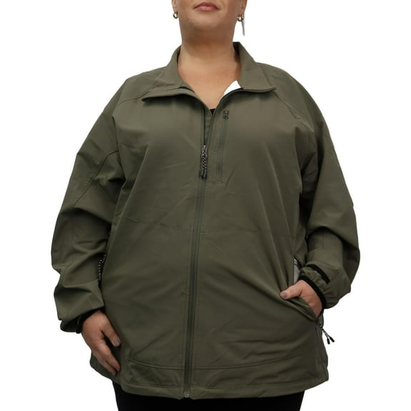 Snow Country Outerwear Women’s Plus Size 2X-6X Light Weight Sabre Stretch Soft Shell Rain Jacket