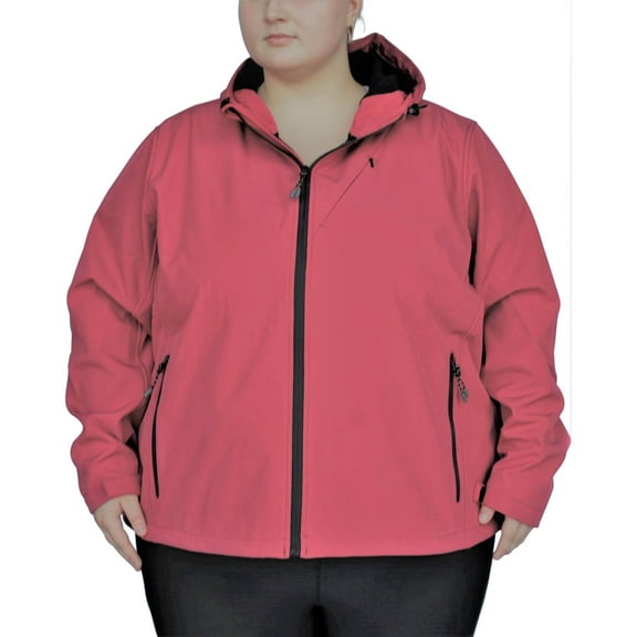 Snow Country Outerwear Women's Plus Size Micro Fleece Soft Shell Jacket Coat 1X-6X