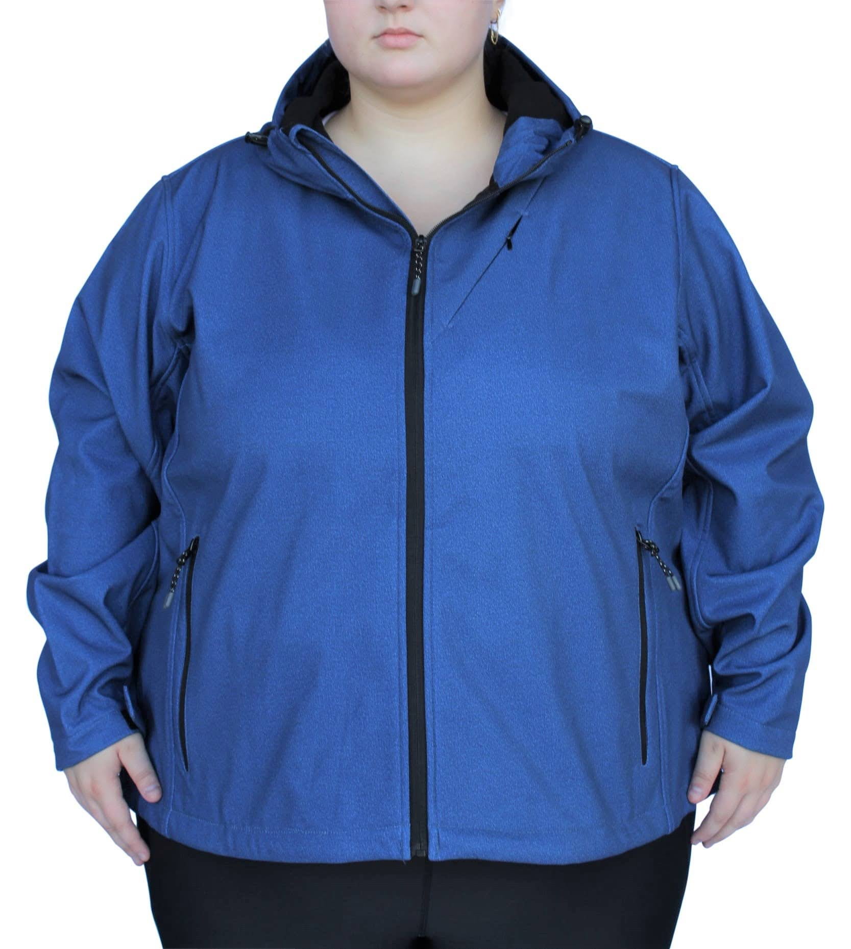 Plus size best sale soft shell coat