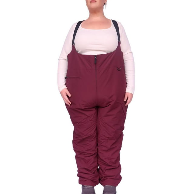 Snow Country Outerwear Women's Plus Size Snow Ski Bibs Overalls Pants
