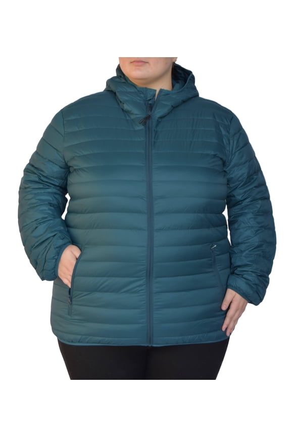 Outerwear Womens Plus Extended Size Packable Down Jacket Hooded Coat 1X-6X