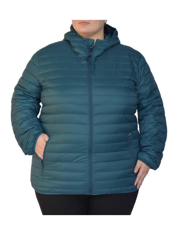 Outerwear Womens Plus Extended Size Packable Down Jacket Hooded Coat 1X-6X