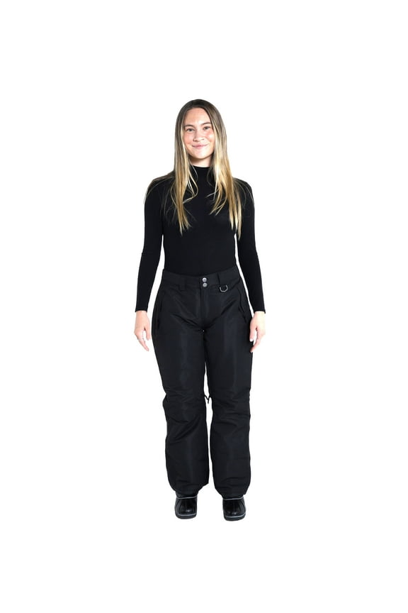Women's Insulated Ski Pants, Black, Xsmall