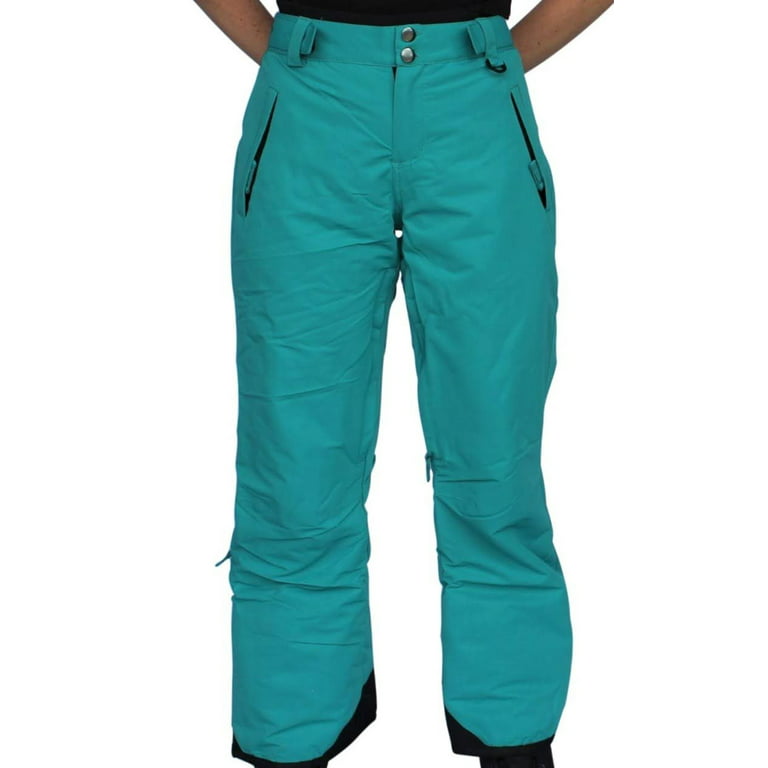 Snow Country Women's Insulated Ski Pants, Teal, XL Short 