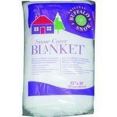 15" x 10' White Polyester Snow Cover Blanket