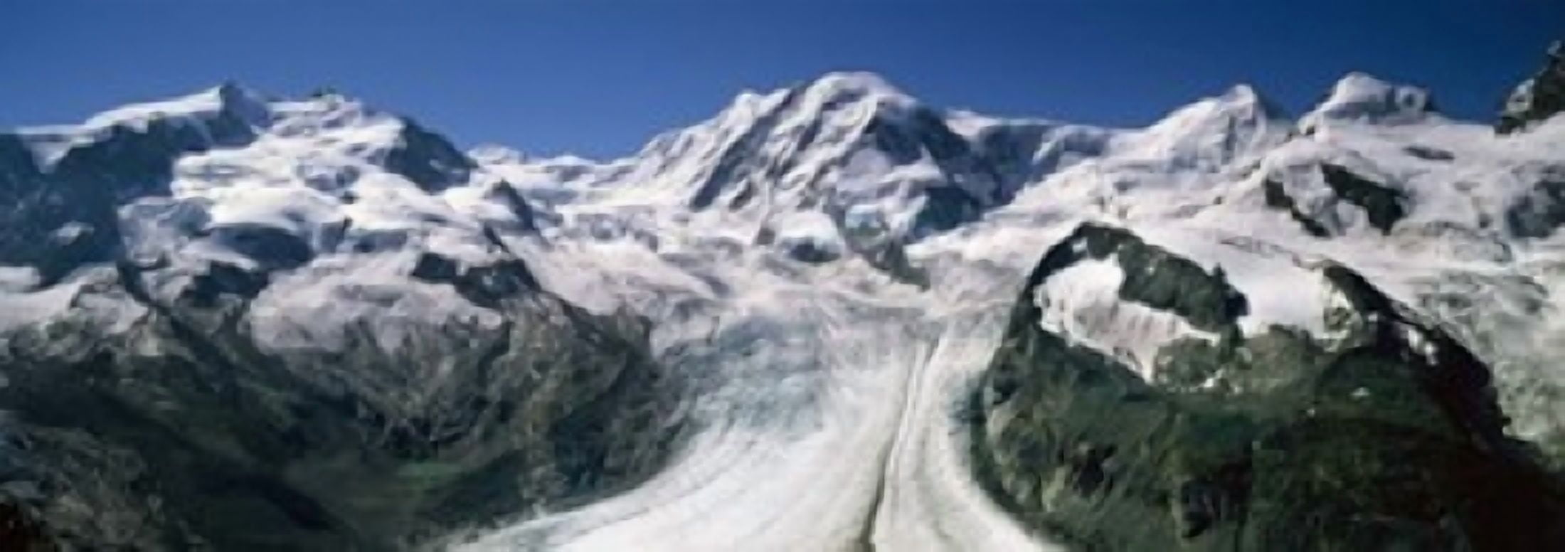 Snow Covered Mountain Range With A Glacier Matterhorn Switzerland Canvas Art - Panoramic Images (18 x 7)