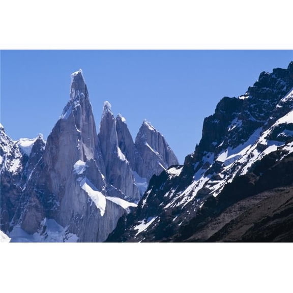 Snow Covered Mountains Poster Print - 38 x 24 - Large