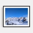 thumbnail image 1 of Snow-Covered Peaks in the French Alps Under a Clear Sky - Chamonix Auvergne-Rhône-Alpes France Photography Mountain Snow Winter Landscape Scenic Nature Black Framed Wall Art Print 5 x 7 inches, 1 of 1