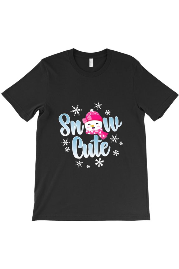 Snow Cute Happy Snowman Let It Snow Funny Graphic Holiday Graphic T-Shirt - Last-Minute Gift G8782, Up to 5XL