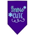 thumbnail image 1 of Christmas Pet and Dog Bandana Screen Printed, "Snow Cute", 1 of 9