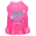 thumbnail image 1 of Dog Dress, Pet Dog  Cat Dress Screen Printed, "Snow Cute", 1 of 11