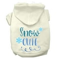 thumbnail image 1 of Christmas Pet Dog  Cat Hoodie Screen Printed, "Snow Cute", 1 of 11