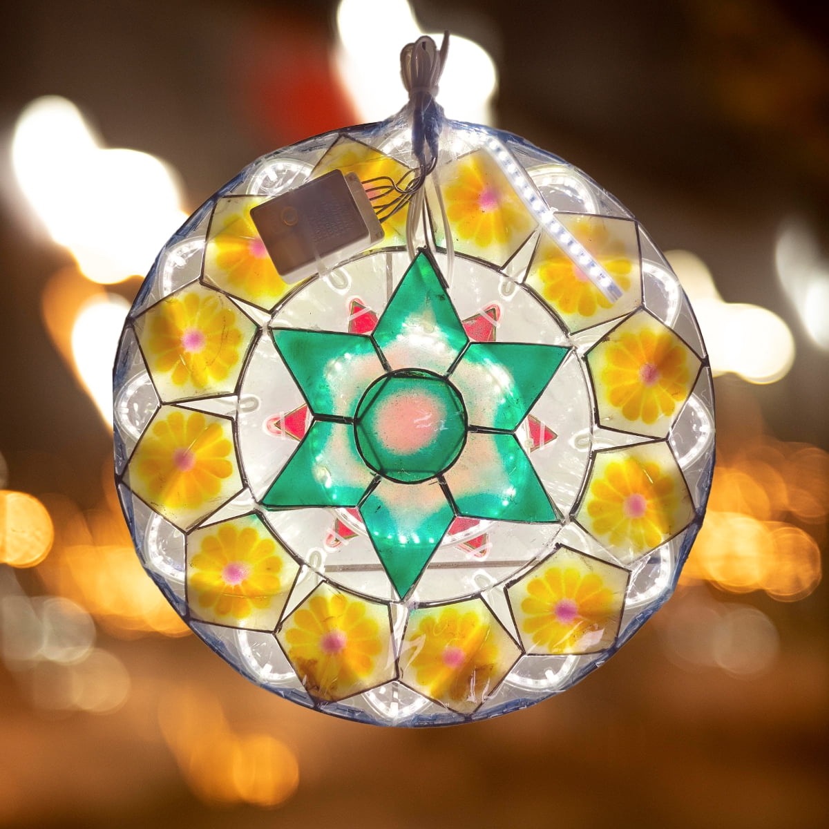 Snow D Capiz na Parol, Christmas Lantern LED 12 inches - Walmart.com