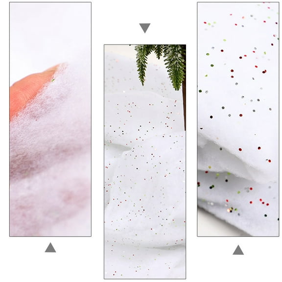 Snow Decor,2 Sheets Christmas Fake Snow Carpet Artificial Snow Christmas Snow Prop (White)