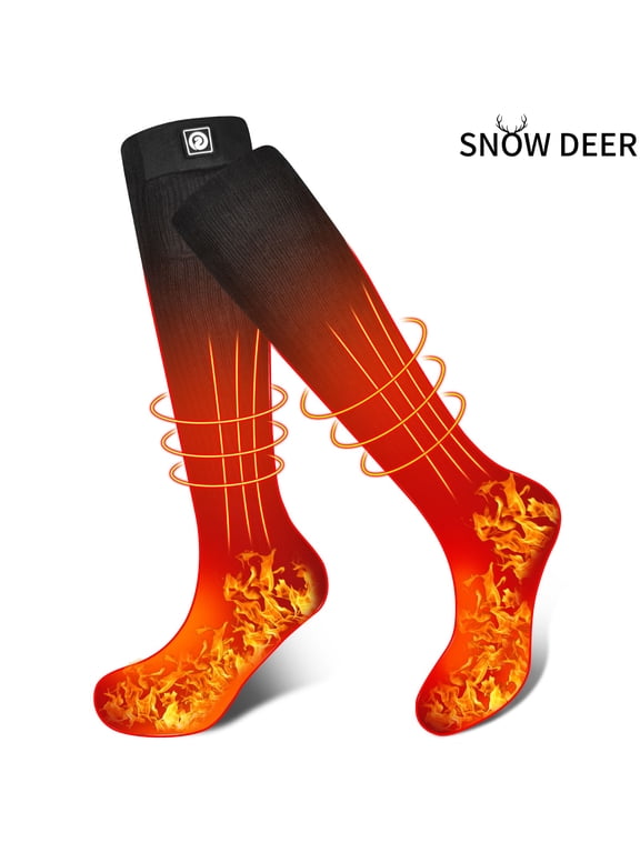 Electric Heated Socks,7.4V 2200mAh Battery Powered Cold Weather Upgraded Rechargeable Heat Socks for Men Women,Outdoor Riding Camping Hiking Motorcycle Skiing Warm Winter Socks