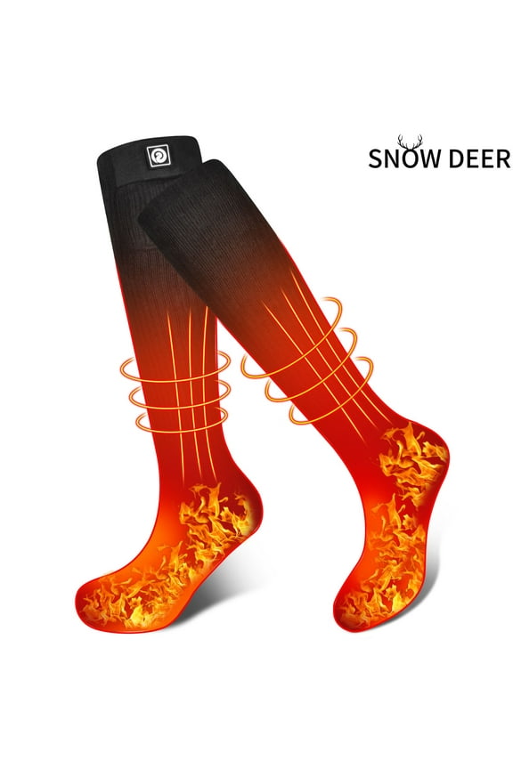 Electric Heated Socks,7.4V 2200mAh Battery Powered Cold Weather Upgraded Rechargeable Heat Socks for Men Women,Outdoor Riding Camping Hiking Motorcycle Skiing Warm Winter Socks