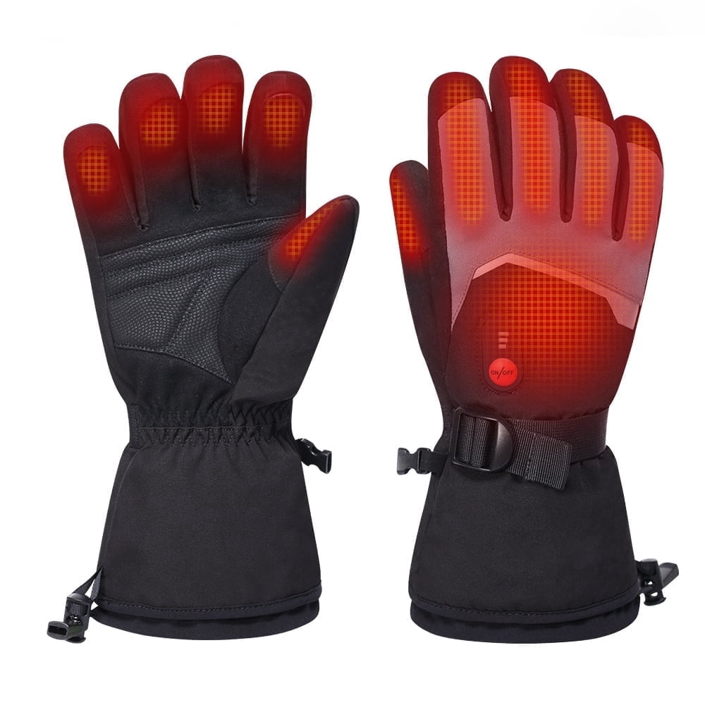 Snow Deer Gloves for Men Women, Rechargeable Electric Heated Gloves ,Heated Skiing Gloves and Snowboarding Gloves