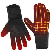 SNOW DEER Heated Glove for Men Women, Rechargeable Battery Electric Savior Heated Gloves, Winter Warm Glove for Arthritis Raynaud, Gloves Riding Ski Snowboarding Hiking Cycling Hand Warmers