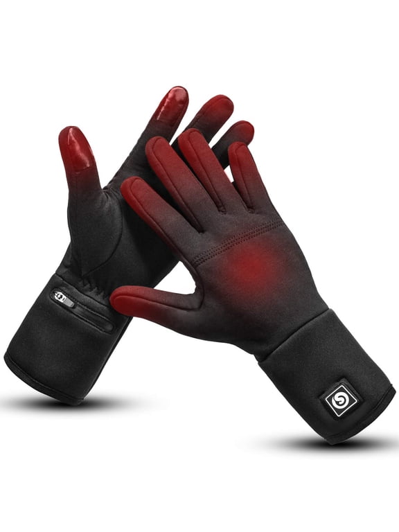 Heated Gloves Liners Electric Gloves for Men Women Rechargeable Battery Waterproof Hand Warmer for Winter Sports Snow Biking Riding Skiing Cycling Hunting Snowboarding
