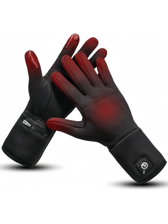 Heated Glove Liners for Men Women, Rechargeable Battery Electric Heated Gloves, Winter Warm Glove Liners, Thin Gloves Riding Ski Snowboarding Hiking Cycling Hand Warmers