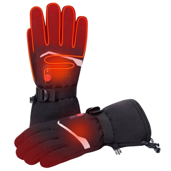 Snow Deer Heated Gloves, Unisex Rechargeable Battery Powered Electric Heating Glove for Winter Outdoor Working Snow Ski Snowboarding Hunting Snowmobiling Motorcycle Riding