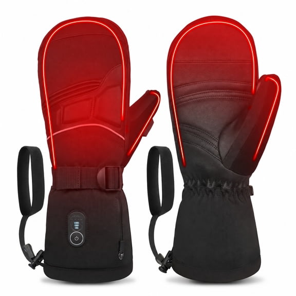 Snow Deer Heated Gloves for Men Women, Rechargeable Electric Heated Gloves ,Heated Skiing Gloves and Snowboarding Gloves