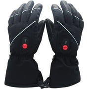 SNOW DEER Heated Gloves for Men Women, Rechargeable Electric Heated Gloves ,Heated Skiing Gloves and Snowboarding Gloves