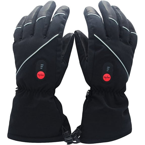 Snow Deer Heated Gloves for Men Women, Rechargeable Electric Heated Gloves ,Heated Skiing Gloves and Snowboarding Gloves