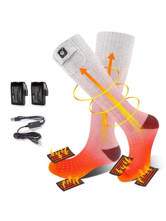 Heated Socks for Women – Rechargeable Battery Operated Socks, Electric Women's Heated Socks