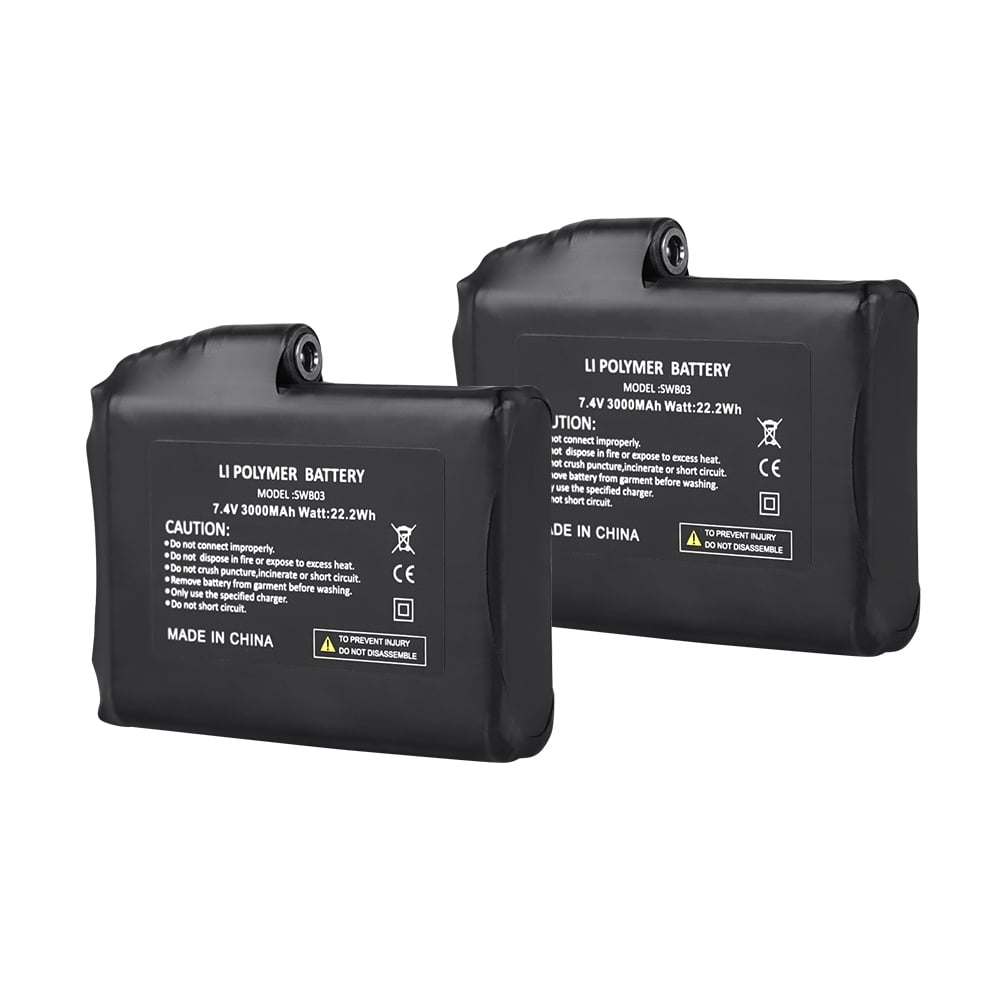 Snow Deer Heated lithium Battery 7.4V 3000mAh LiPolymer Rechargeable