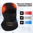thumbnail image 1 of Snow Deer Riding Heating Face Mask Men Women Winter Thermal Windproof Rechargeable Battery Motorcycle Outdoor Sports Heated Mask Head Cover Scarf, 1 of 11