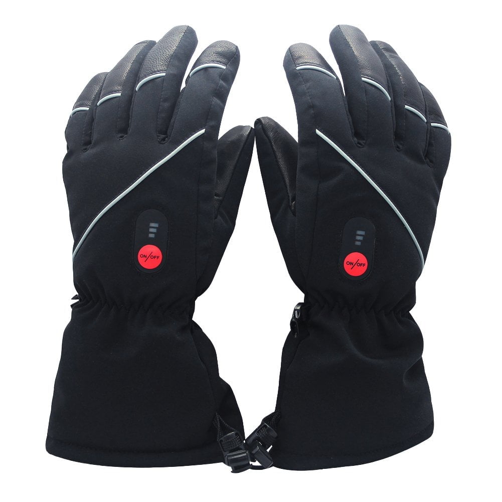 Snow Deer Winter Heated Gloves for Men Women, Rechargeable Electric Heated Gloves ,Heated Skiing Gloves and Snowboarding Gloves