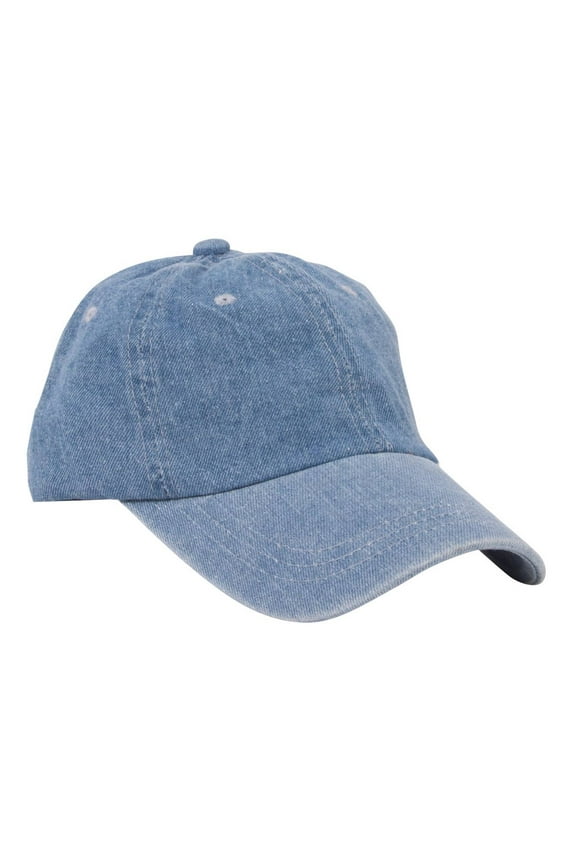 Snow Denim Washed Adjustable Unstructured Cap