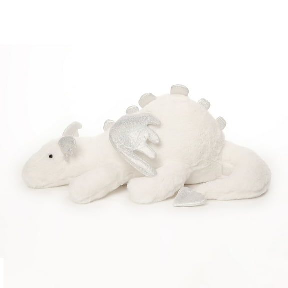 Snow Dragon Stuffed Animal, 24in Dragon Pterosaur Plush Toy with Tiny Wings, Lovely Pterosaur Doll Pillow, Dinosaur Stuffed Animal for Baby Kids