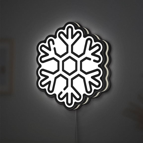 Snow Drift 3D Novelty Light Box for Winter Cabins, Seasonal Decor, Ideal for Snow Lovers (Width 8 inch, 20cm)