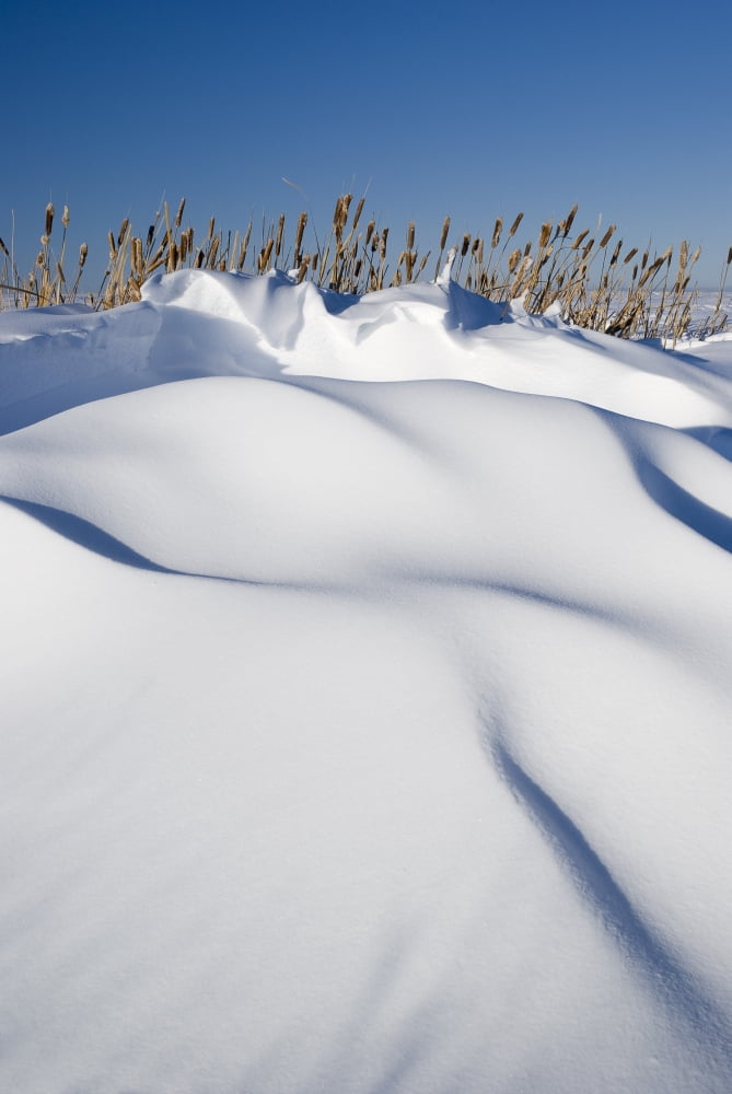 Snow Drifts On A Hill Canvas Art - Philippe Widling Design Pics (11 x 17)