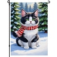 thumbnail image 1 of Snow Durable Garden Flag for Outdoor Cartoon Evergreen Trees Winter Holiday Yard Flags Winter Themed Double Colored Garden Decor for Outdoor for Patio Backyard Home Garden Porch 28x40 Inches, 1 of 6