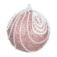 thumbnail image 1 of Snow Dusted Christmas Ball - 3.14" Christmas Tree Ornaments with Beads, Festive Hanging Decor for Xmas Tree and Home Holiday Decorations, 1 of 6