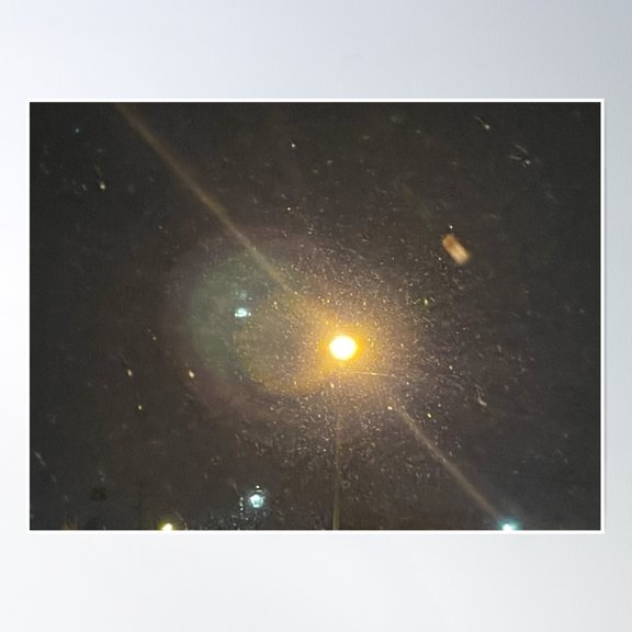 Snow Falling Photography Poster Wall Art, Modern Wall Decor, 8x12 UNFRAMED