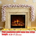 thumbnail image 1 of Snow Flocked Christmas Garland Artificial Pine Garland with Snowflakes, All-Weather Frosted Winter Garland for Indoor Outdoor Holiday Decor(M), 1 of 8