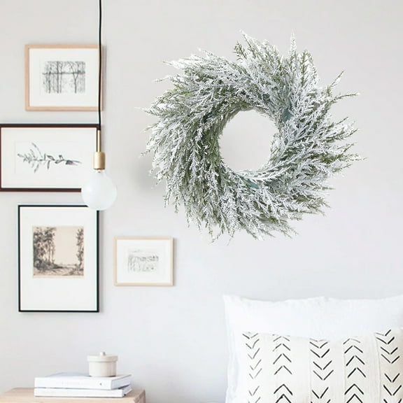 Snow Flocked Christmas Tree Garland Decoration Snowy Artificial Christmas Garland Winter Frosted Holiday Garland Christmas Party Wedding Table Fireplace Decoration 5.91ft