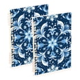 thumbnail image 1 of Snow Flowers Ring Binder Notebook Journey Note Diary College Ruled Spiral Notebook Study Loose Leaf Paper A5 60 Pages, 1 of 8