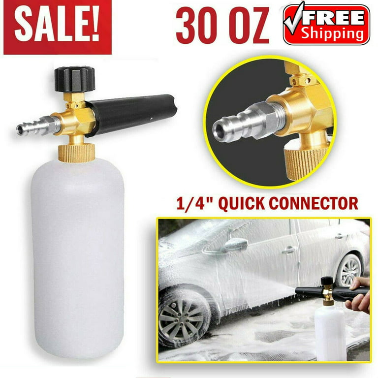 Snow Foam Lance Cannon Soap Bottle Sprayer For Pressure Washer Gun Jet Car  Wash