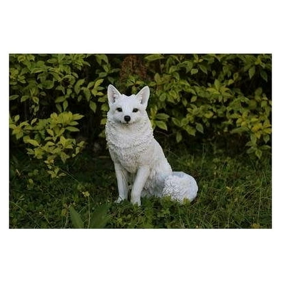 Snow Fox Statue - White