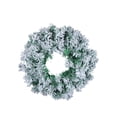 thumbnail image 1 of Snow-Frosted Christmas Wreath – 17.7in Rattan Wreath for Indoor Outdoor Holiday Décor, Front Door, Fireplace, Wall & Winter Party Decoration, 1 of 5