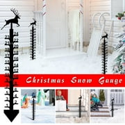 Snow Gauge - Christmas Holiday Snowflake Gauge, Metal Snow Gauge Sizing, Christmas Rain Gauge Outdoor Decoration Gift (elk)