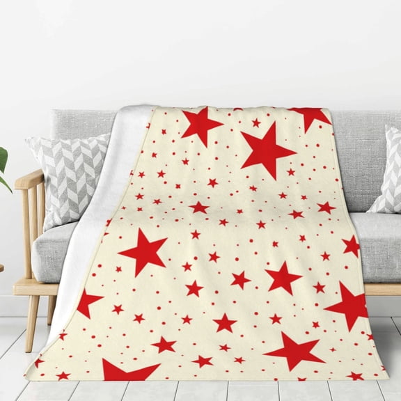 Snow Gift Sock Christmas Throw Blanket for Winter Cabin Ultra-Soft Micro Fleece Blanket, Premium Microfiber, Silky Soft, Plush, Warm and Lightweight for Couch, Sofa, Bed - 40"X30"