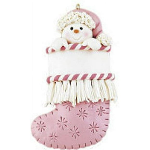 Holiday Ornaments Snow Girl Stocking Polyresin Baby Christmas 485G