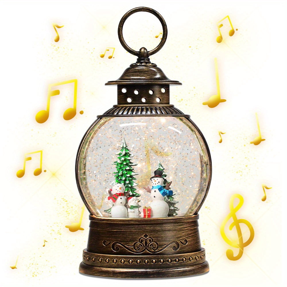 Snow Globe Lighted Christmas Decorations, Santa Claus Musical Christmas ...